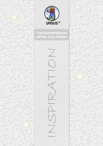 Ursus TRANSP.PAPIER "WHITE LINE GLITTER"180G.A4,5BL.