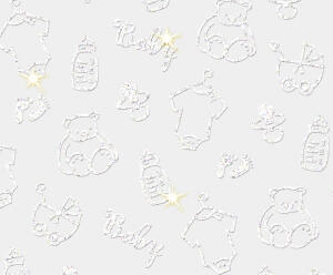 Ursus TRANSP.PAPIER "WHITE LINE GLITTER"180G.A4,5BL.