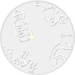 Ursus TRANSP.PAPIER "WHITE LINE GLITTER"180G.A4,5BL.