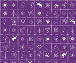 Ursus TRANSP.115G.DIN A4,5BL.COUN.CHRISTM.VIOLETT