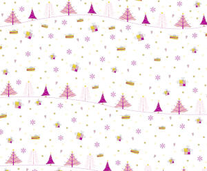 Ursus TRANSP.115G.DIN A4,5BL.MAGIC CHRISTM.PINK