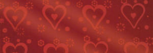 Ursus HOLOGRAMMFOLIE"HERZEN"100MY, 35x50CM,ROT