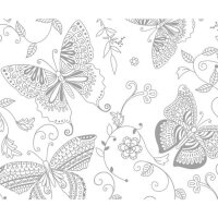 Ursus ZAUBERPAPIER 250G.23X33CM,10BL.SCHMETTERLINGE