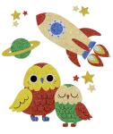 Ursus MOOSGUMMI 2MM,20x30CM,6BL.6F. "GLITTER" KLASSIK