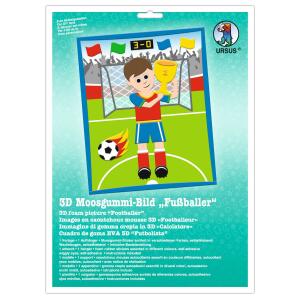 Ursus MOOSGUMMI-BILD 3D "FUSSBALLER"