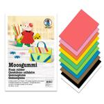 Ursus MOOSGUMMI "INTENSIV"2MM,20x30CM,10BG.10FARBEN