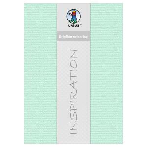 Ursus BRIEFKARTENKARTON GERIPPT 220G.DIN A4,5BL.MINT