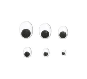 Ursus WACKELAUGEN 7MM,100 STÜCK OVAL