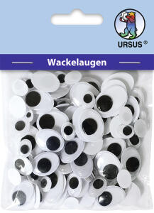 Ursus WACKELAUGEN OVAL 100ST.6 GRÖßEN 7-20MM SORTIERT