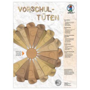 Ursus VORSCHULTÜTE KRAFTKARTON,25CM HOCH,2ST.SIENA