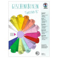 Ursus GESCHENKBOX"SPITZTÜTE"XL,25CM HOCH,2ST.FLIEDER