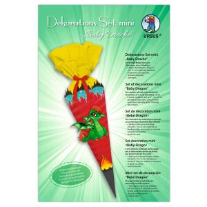 Ursus DEKO-SET SCHULTÜTE EASY LINE MINI "BABY DRACHE"