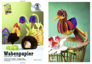 Ursus WABENPAPIER 16,5x23CM,10BL.8F.SORTIERT