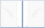 RNK Spiral Notizbuch Business blau DIN A5 kariert 96Bl