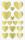 HEYDA Sticker Herzen gold