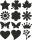 HEYDA 203687696 Display Motivstanzer klein Klee Motivgröße: ca. 17 cm Display ca. 30 x 296 x 56 (268) cm