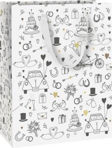 STEWO Geschenktasche 25x33cm Charlie schwarz