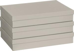 Geschenkbox „One Colour graukraft“, grau hell B/H/T: 330 × 60 × 235 mm