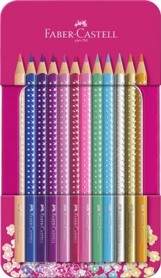 Faber Castell Buntstift Sparkle 3,8 mm 12er Metalletui
