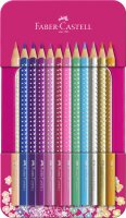 Faber Castell Buntstift Sparkle 3,8 mm 12er Metalletui