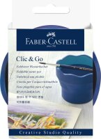 Faber Castell Wasserbecher Clic&Go Creative Studio blau