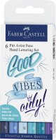 Faber Castell Tuschestift Pitt Artist Pen Lettg 6er...