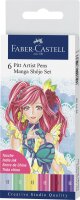 Faber Castell Tuschestift Pitt Artist Pen Manga 6er...