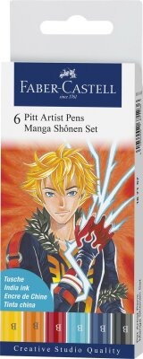 Faber Castell Tuschestift Pitt Artist Pen Manga 6er Shônen