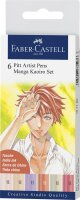 Faber Castell Tuschestift Pitt Artist Pen Manga 6er Kaoiro