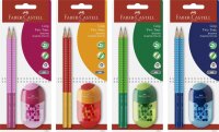 Faber Castell Bleistift Grip 2001 Two Tone B sort 2er Spitz