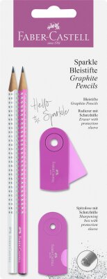 Faber Castell Bleistiftset Sparkle Bleistift B Rad+Sp pearl
