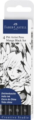 Faber Castell Tuschestift Pitt Artist Pen Manga 4er