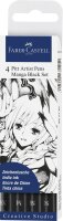 Faber Castell Tuschestift Pitt Artist Pen Manga 4er