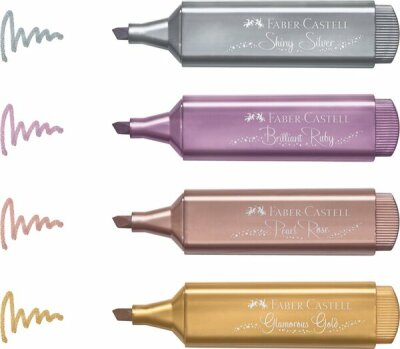 Faber Castell Textmarker TL 46 5 mm Metallic 4er