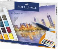 Faber Castell Aquarellfarben Farbkasten mit 36 Farben