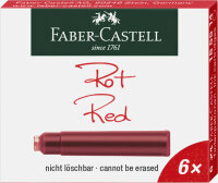 Faber Castell Tintenpatronen Standard 6er rot