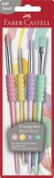 Faber Castell Pinsel mit Softgriffstück 4er-Set Pastell