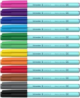 Schneider Fasermaler Colorina breit 12er Etui, farbig sortiert