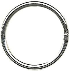 Alco Schlüsselring Stahl glanzvernickelt 15mm Ø 10 ST