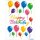 Herma Sticker MAGIC Bunte Luftballons glittery 1 Bl