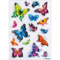 Herma Sticker MAGIC Tiere Schmetterlinge 3D Flügel 1 Bl