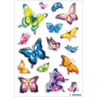 Herma Sticker MAGIC Tiere Schmetterlinge 3D Flügel 1 Bl