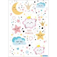 Herma Sticker DECOR Cute Princess beglimmert 2 Bl