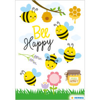 Herma Sticker MAGIC Cute Bees Transpuffy 1 Bl