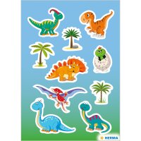 Herma Sticker DECOR Tiere Dinokinder 3 Bl