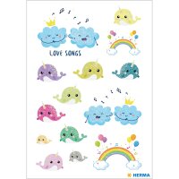 Herma Sticker DECOR Love Songs beglimmert 2 Bl