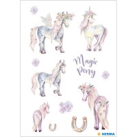Herma Sticker MAGIC Tiere Pony beglimmert 2 Bl