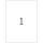Herma Etiketten permanent 210 x 297 mm Folie weiss 40 Bl 40 Etik.