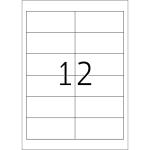 Herma Etiketten permanent haftend 97 x 42,3 mm Folie weiss wetterfest 40 Bl 480 Etik. Inkjet