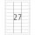 Herma Etiketten permanent haftend 63,5 x 29,6 mm Folie weiss wetterfest 40 Bl 1080 Etik. Inkjet